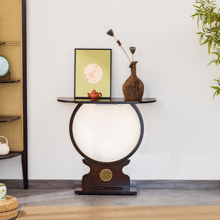 中式玄关桌靠墙窄条桌新中式简约条案婚礼桌子道具订婚复古小桌子