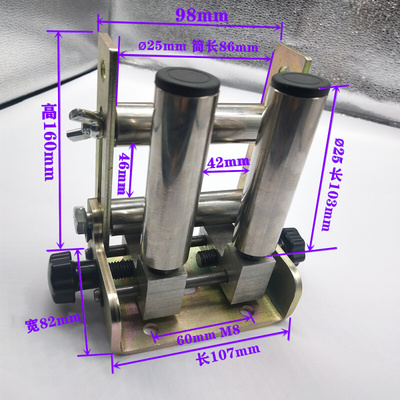 。启庞可调节加厚不锈钢材质 过线筒 四筒架过线架井字架竖筒井字