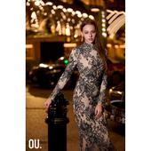 OU. 欧点气质经典 收腰蕾丝连衣裙1122440451