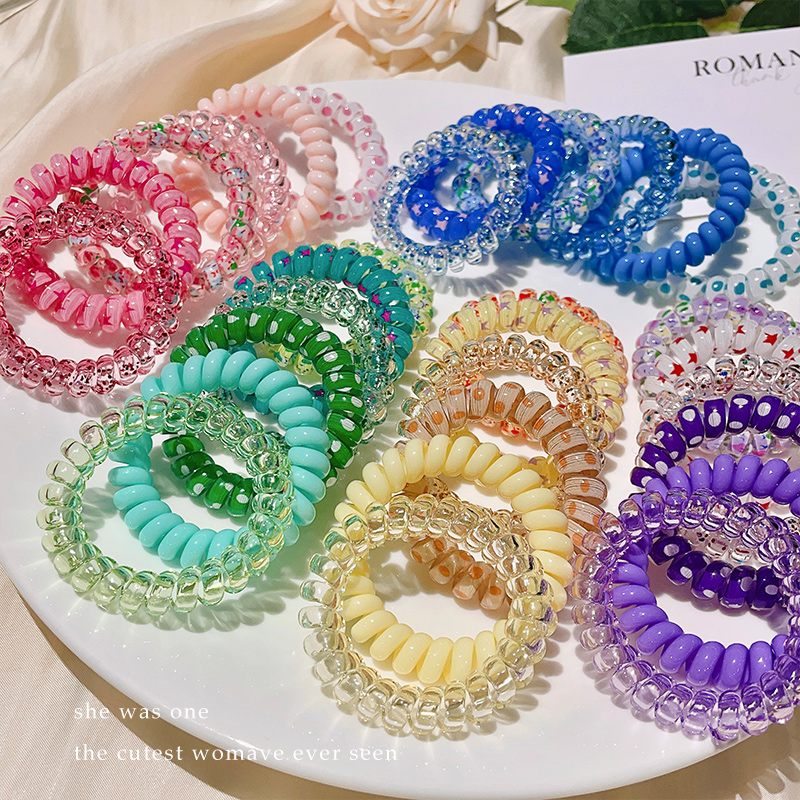 彩色高级感电话线发圈