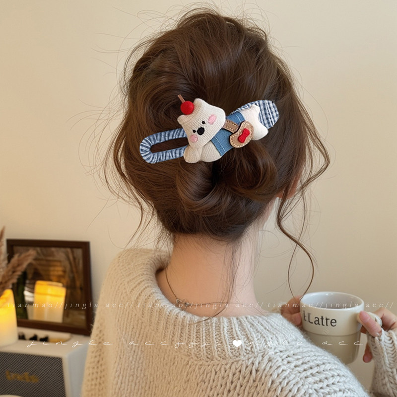 可爱挎包小狗大号发夹女高级感2025新款后脑勺盘发鸭嘴夹抓夹发饰,饰品/流行首饰/时尚饰品新,发饰,淘宝优惠券,粉丝福利购,淘宝优惠卷