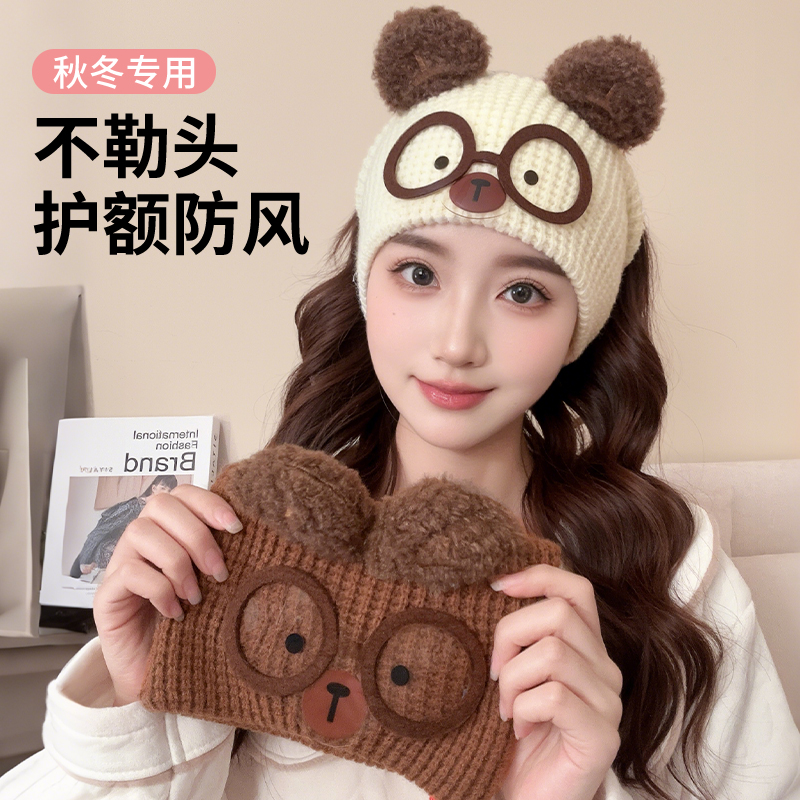 11月份月子帽秋冬纯棉产妇帽坐月子发带头巾防风护额孕妇帽冬头巾