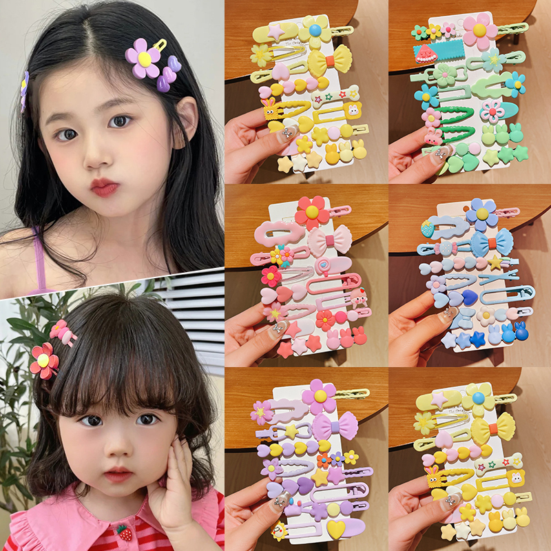 2024新款彩色宝宝碎发发卡边夹