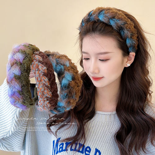 冬日怎能少毛茸茸的高颅顶发箍啊