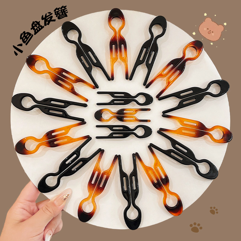 小鱼发簪，适用盘发半扎丸子头！