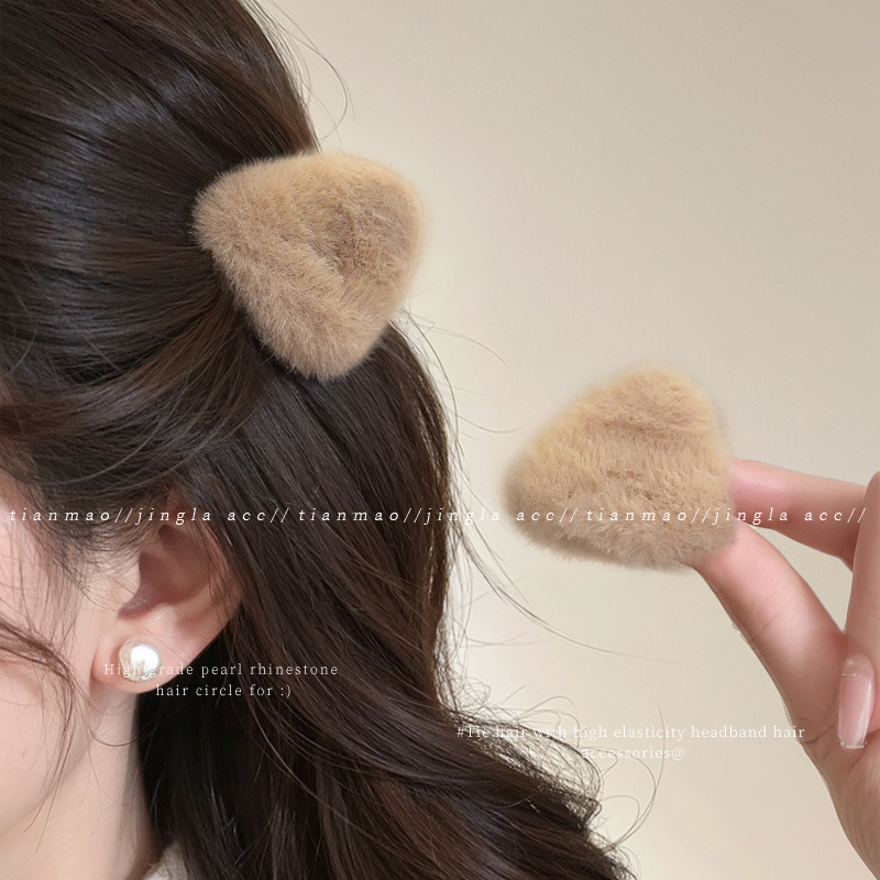 敲可爱~毛绒猫耳朵小抓夹！