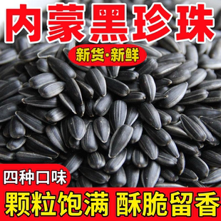 【特价3斤】内蒙古黑珍珠葵花籽颗粒批发原味瓜子零食炒货精选品