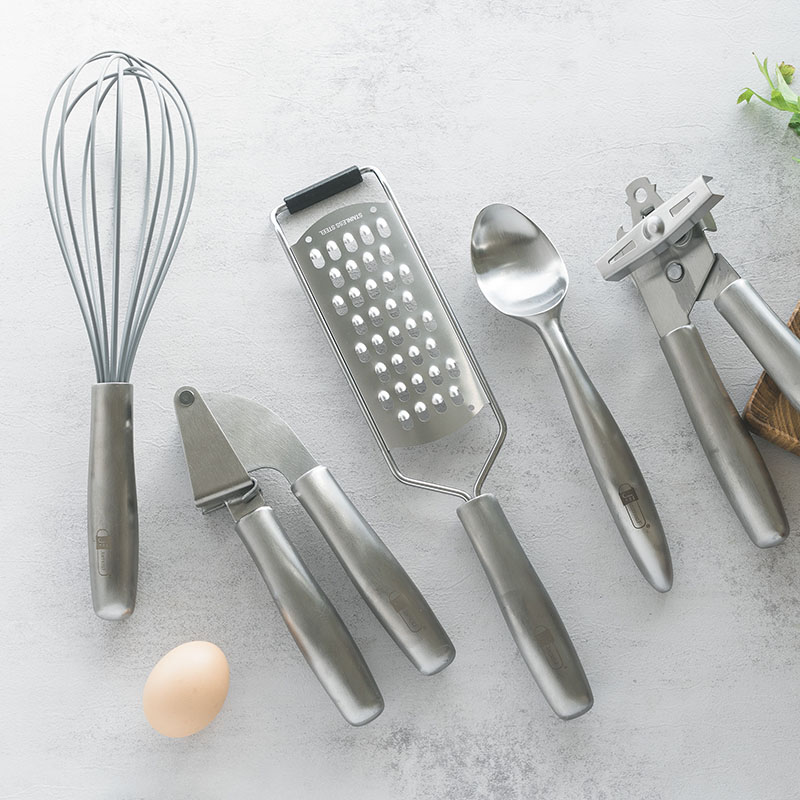 Bill.F不锈钢小厨具系列厨房小工具刨丝器开罐器压蒜器打蛋器油刷