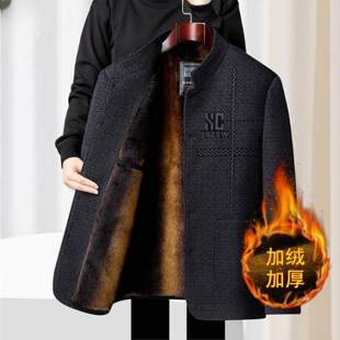 雪溪男装专卖店冬季爆款羊皮袄男士皮毛一体加厚保暖棉服毛呢外套