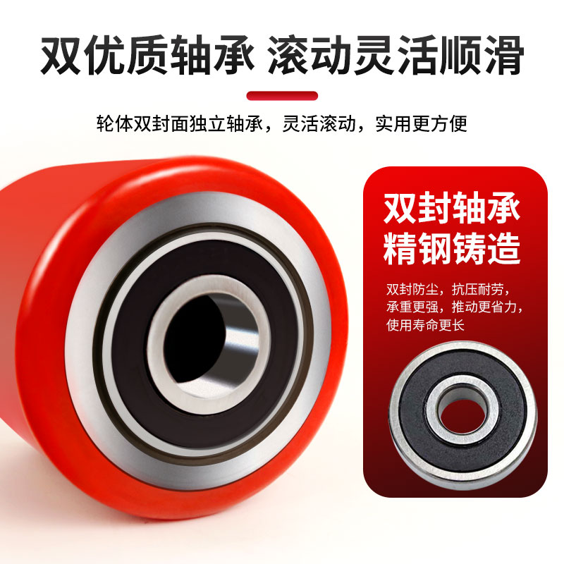 叉车轮子配件大全总成手动电动图片