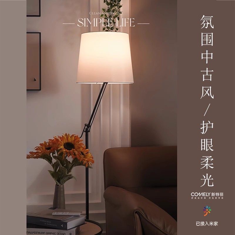 复古装饰落地灯高级感轻奢客厅卧室沙发旁地毯氛围墙角床头艺术灯,家装灯饰光源,装饰落地灯,淘宝优惠券,粉丝福利购,淘宝优惠卷