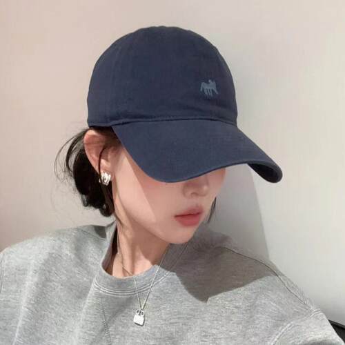 时尚韩版刺绣小狐狸棒球帽运动男女加深宽檐显脸小鸭舌帽遮阳透气