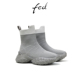 fed休闲时装 DDS251 女靴针织短靴袜靴瘦瘦靴女款 靴冬季 新款