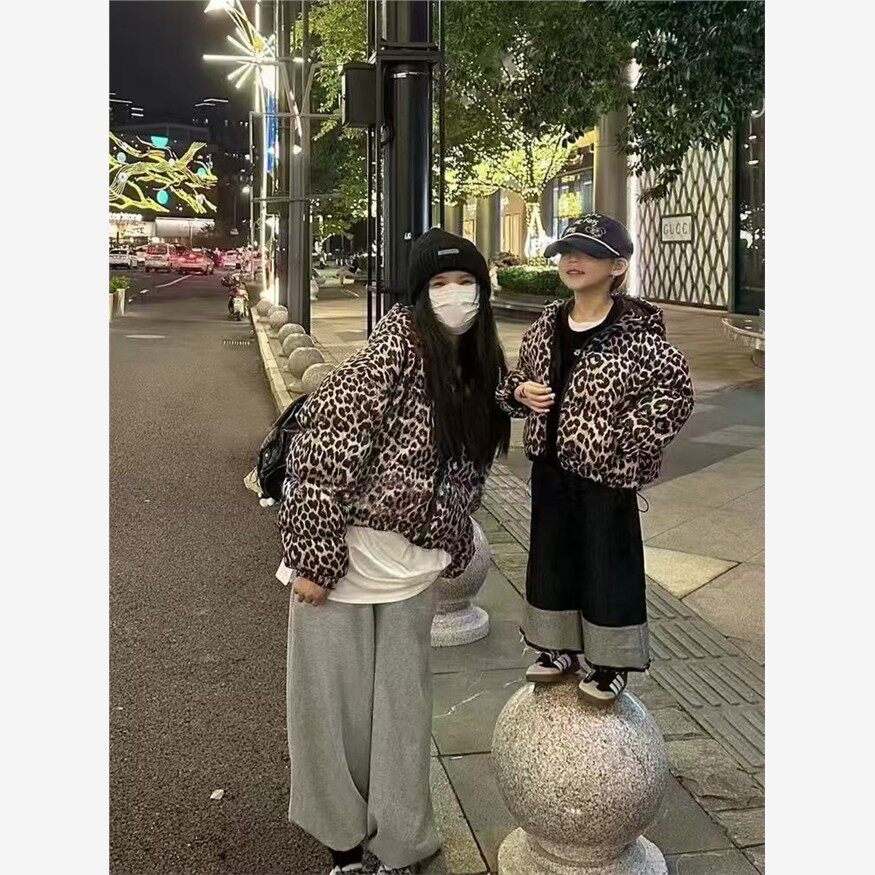 安阳童装儿童两面豹纹棉