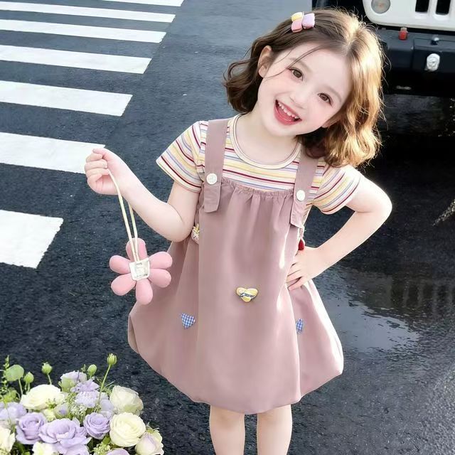 安阳童装女童夏装背带裙
