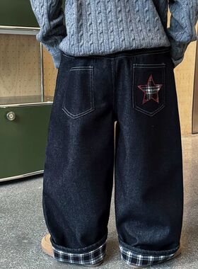 安阳童装男童秋冬加绒牛