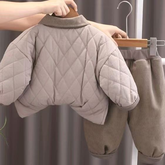 安阳童装儿童棉服套装新