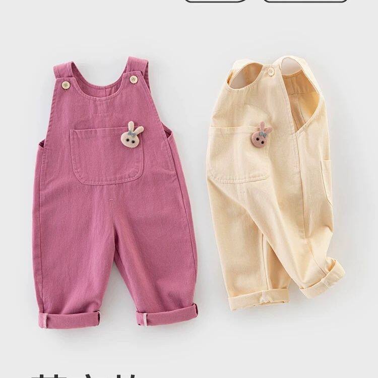 安阳童装纯棉背带裤春秋季婴儿春季连体裤子长裤宝宝保暖春装