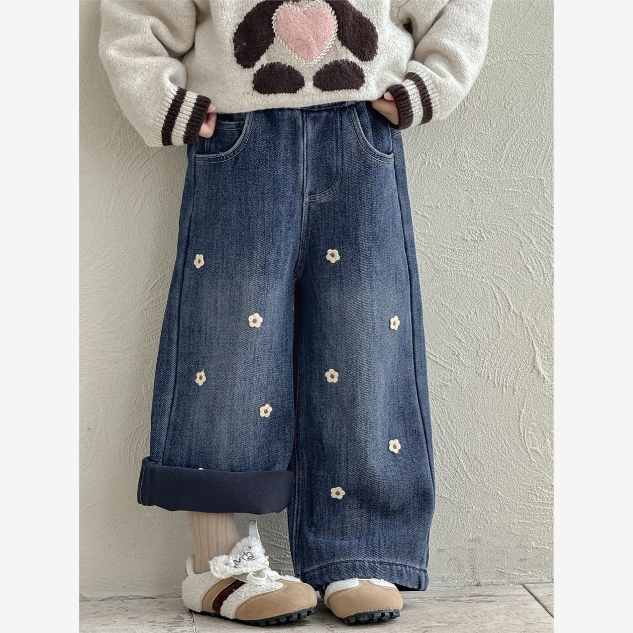 安阳童装女童加绒一体绒