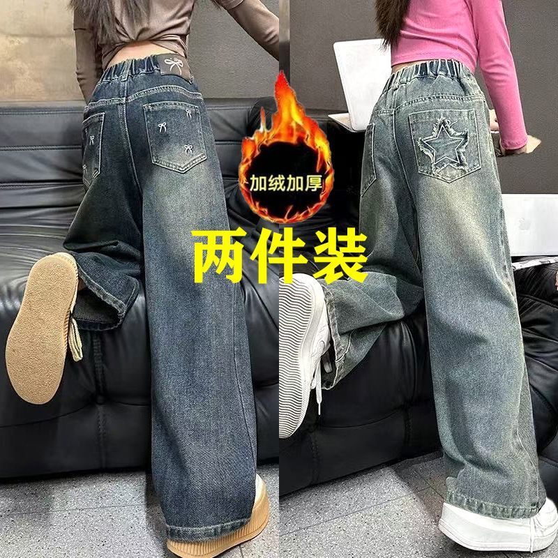 安阳童装女大童牛仔裤加