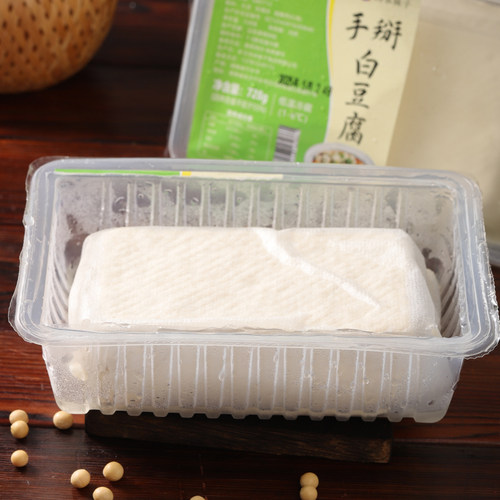 手掰老豆腐新鲜白豆腐凉拌鲜汤