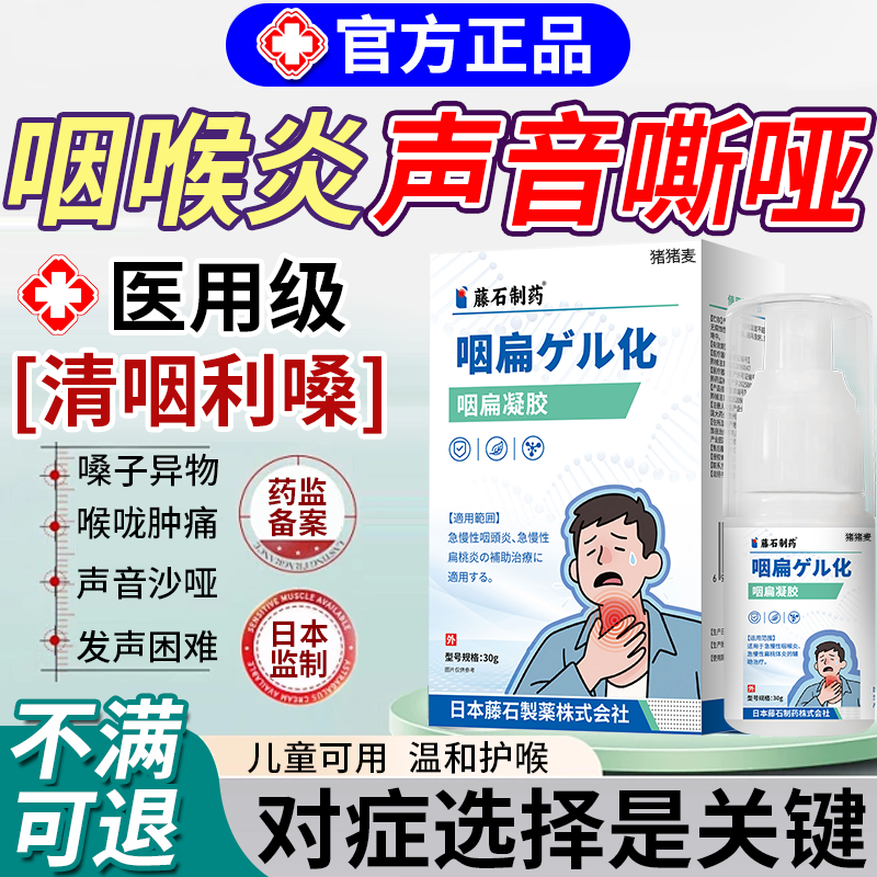 咽喉炎声音嘶哑肿痛清咽利嗓喷雾
