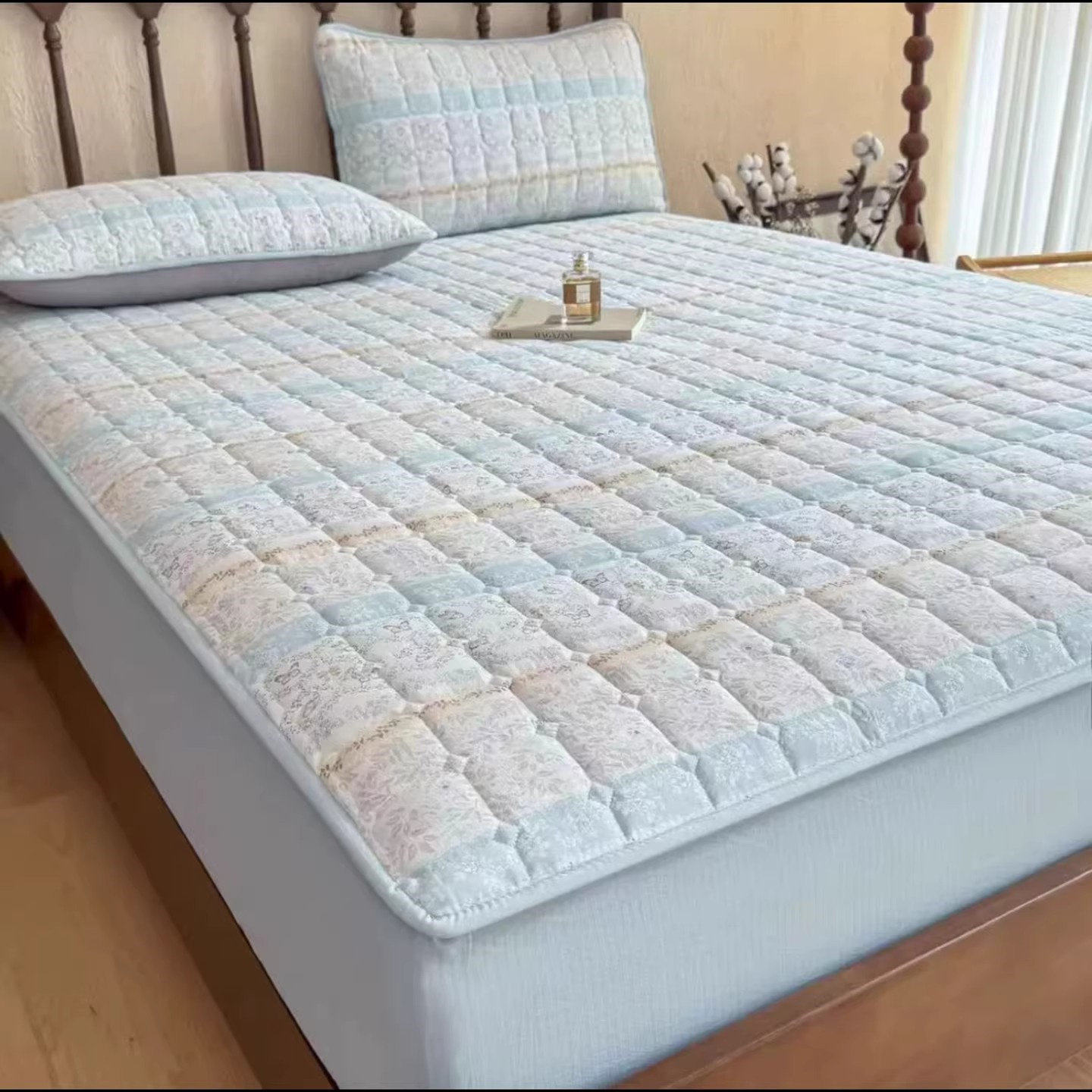 燕乐加厚夹棉床笠云感棉四季通用全包围防滑床罩床垫套家用三件套,床上用品,床笠,淘宝优惠券,粉丝福利购,淘宝优惠卷