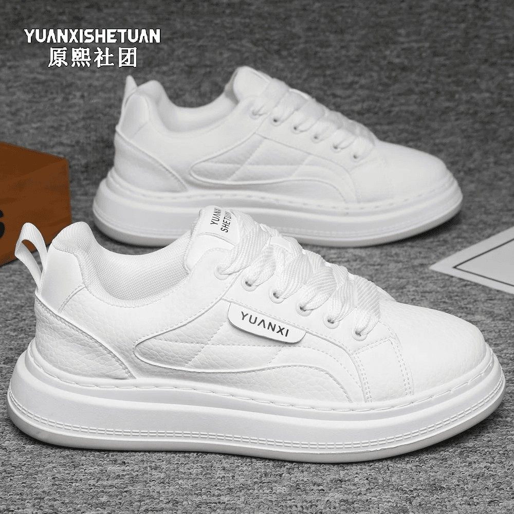 原熙社团男鞋秋冬季新款男士韩版潮流小白鞋时尚百搭休闲板鞋,流行男鞋,休闲板鞋,淘宝优惠券,粉丝福利购,淘宝优惠卷