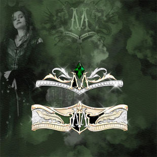 哈利波特周边 德拉科马尔福家族情侣对戒动漫周边同人男女款戒指