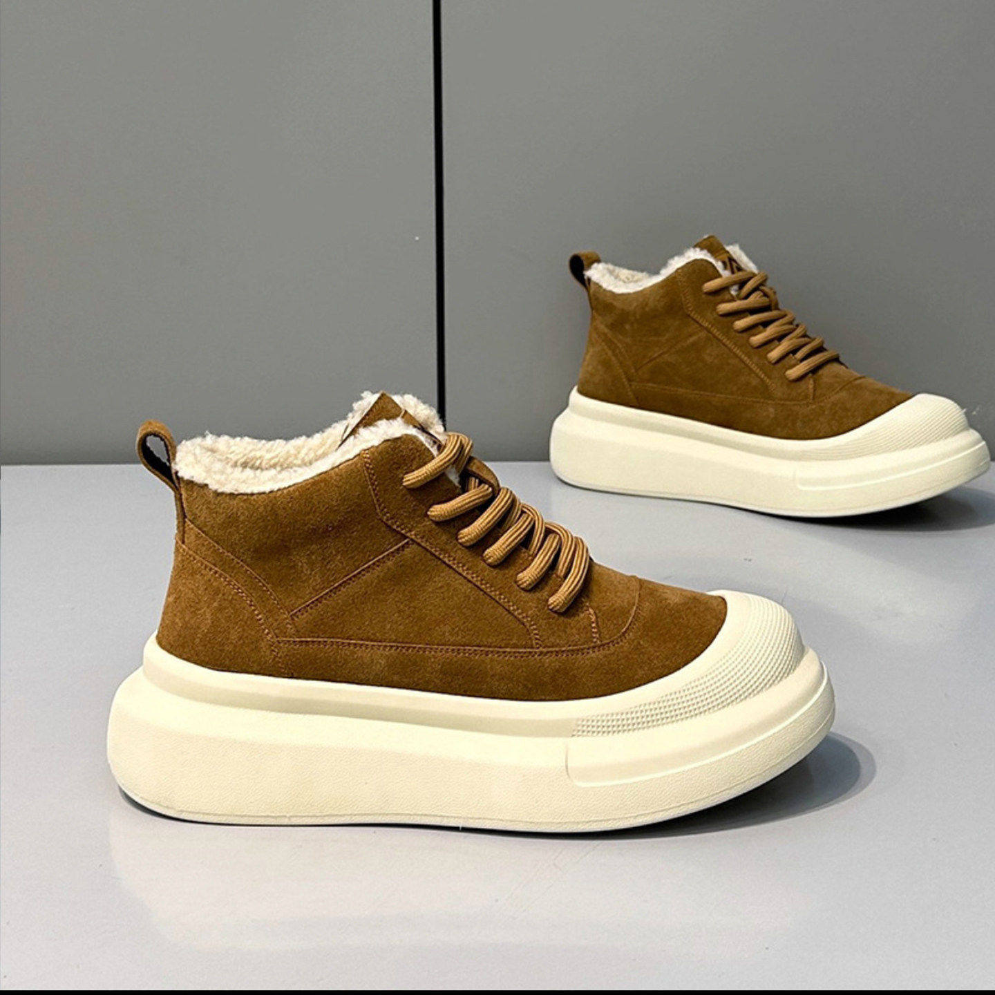 /玟若男鞋新款加绒保暖时尚雪地靴男士潮流百搭户外高帮厚底增a59,流行男鞋,棉鞋,淘宝优惠券,粉丝福利购,淘宝优惠卷