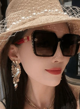 额央轻奢太阳镜女士大框显脸小墨镜偏光防紫外线开车专用防晒眼a9