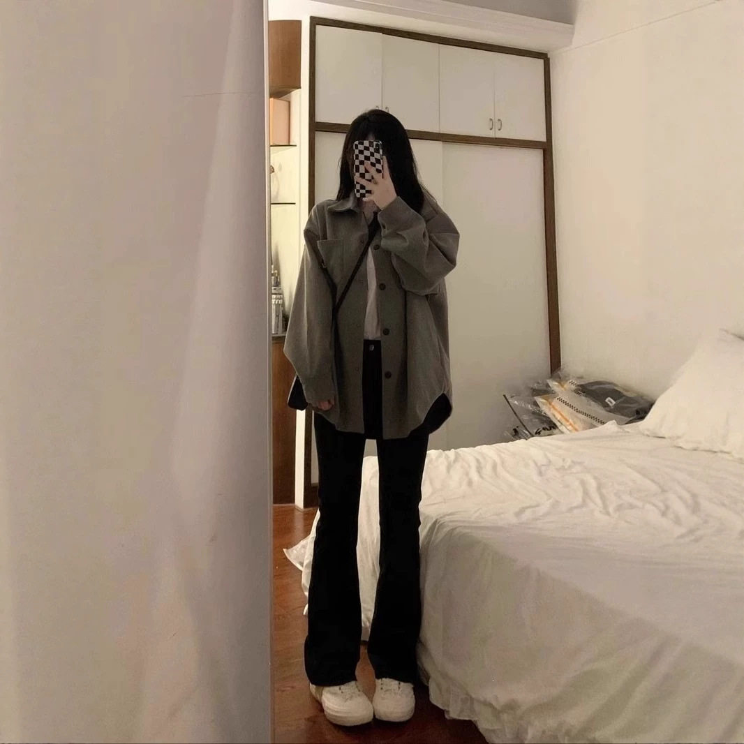 牛仔裤子女2026春夏新款胖mm黑色弹力大码梨形身材高腰显瘦喇叭裤
