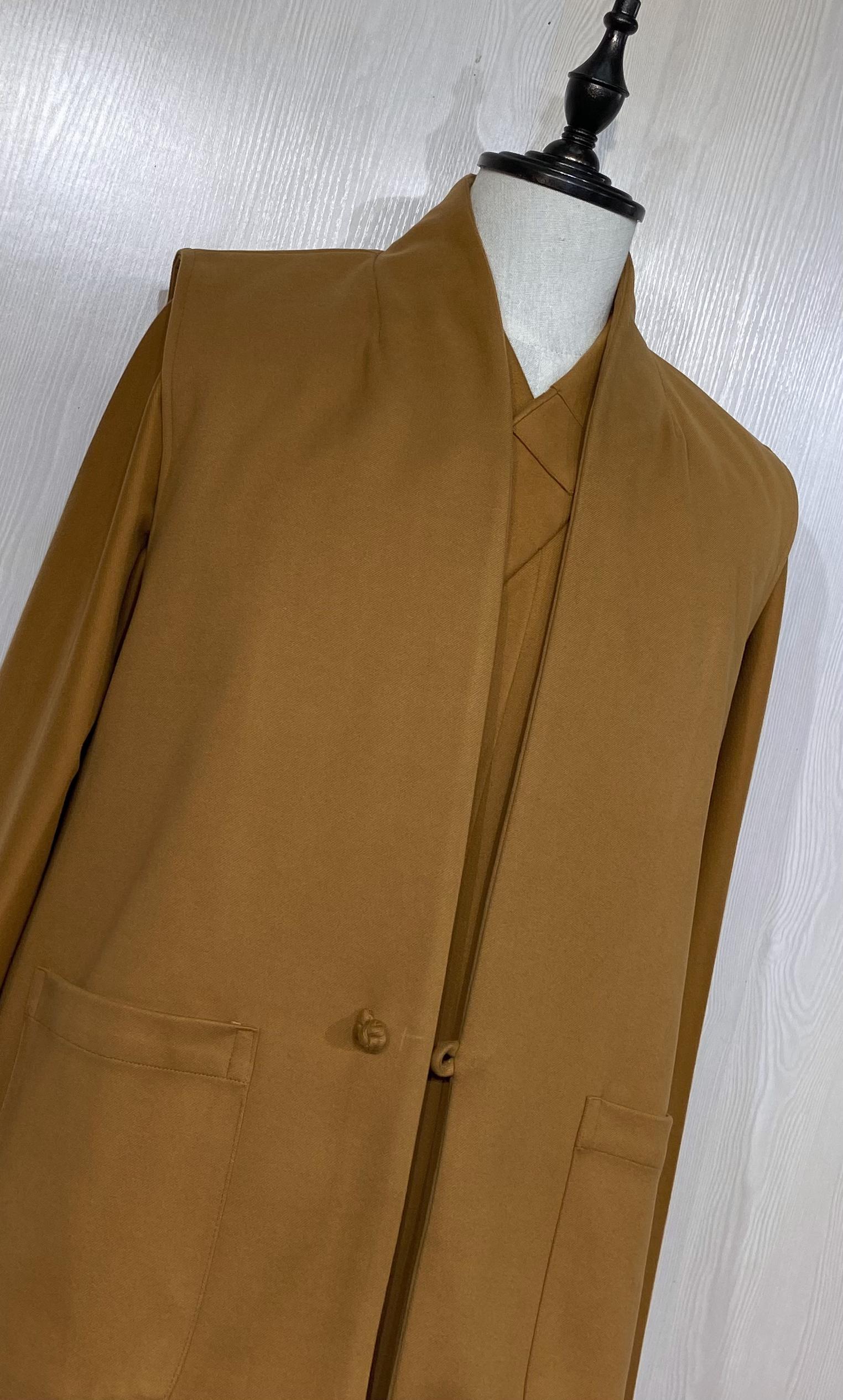 禅修羊羔呢秋冬季马甲禅服慈心缘