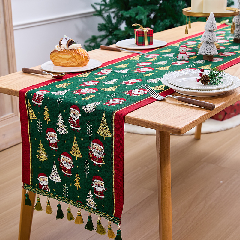 圣诞节主题流苏款雪人麋鹿礼盒图案桌面摆件酒吧酒店桌面布置装饰