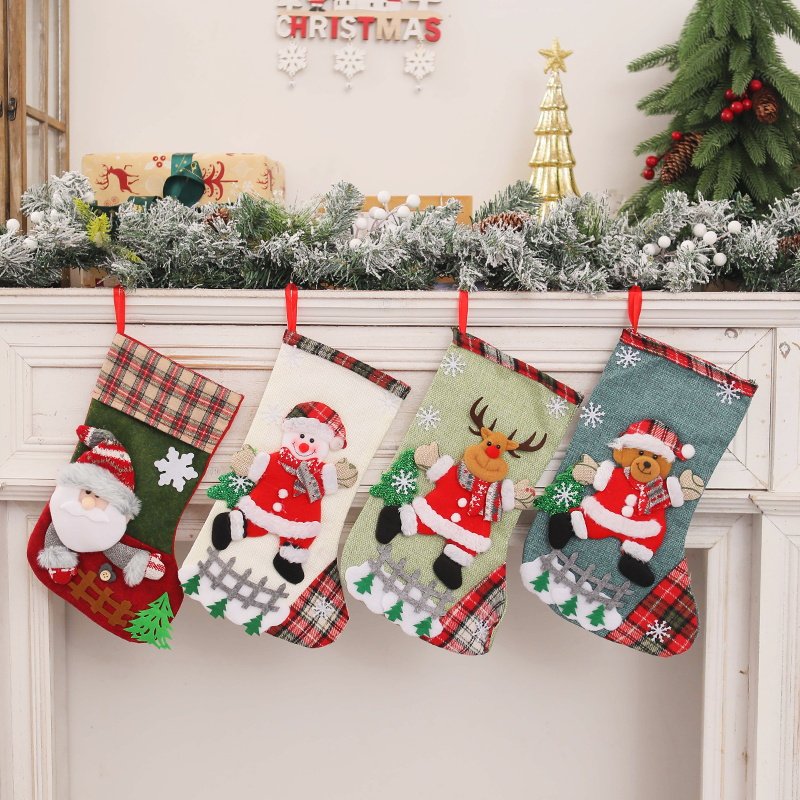 圣诞节装饰品圣诞老人小袜子儿童礼物袋圣诞树装饰挂件创意圣诞袜,节庆用品/礼品,圣诞袜,淘宝优惠券,粉丝福利购,淘宝优惠卷