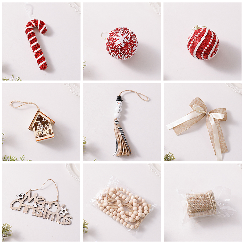 圣诞树装饰品挂饰糖果装扮配饰小挂件圣诞节高级感氛围场景布置