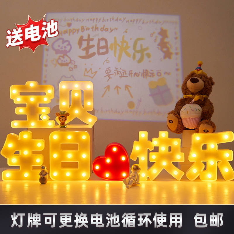 福新生日快乐道具氛围惊喜