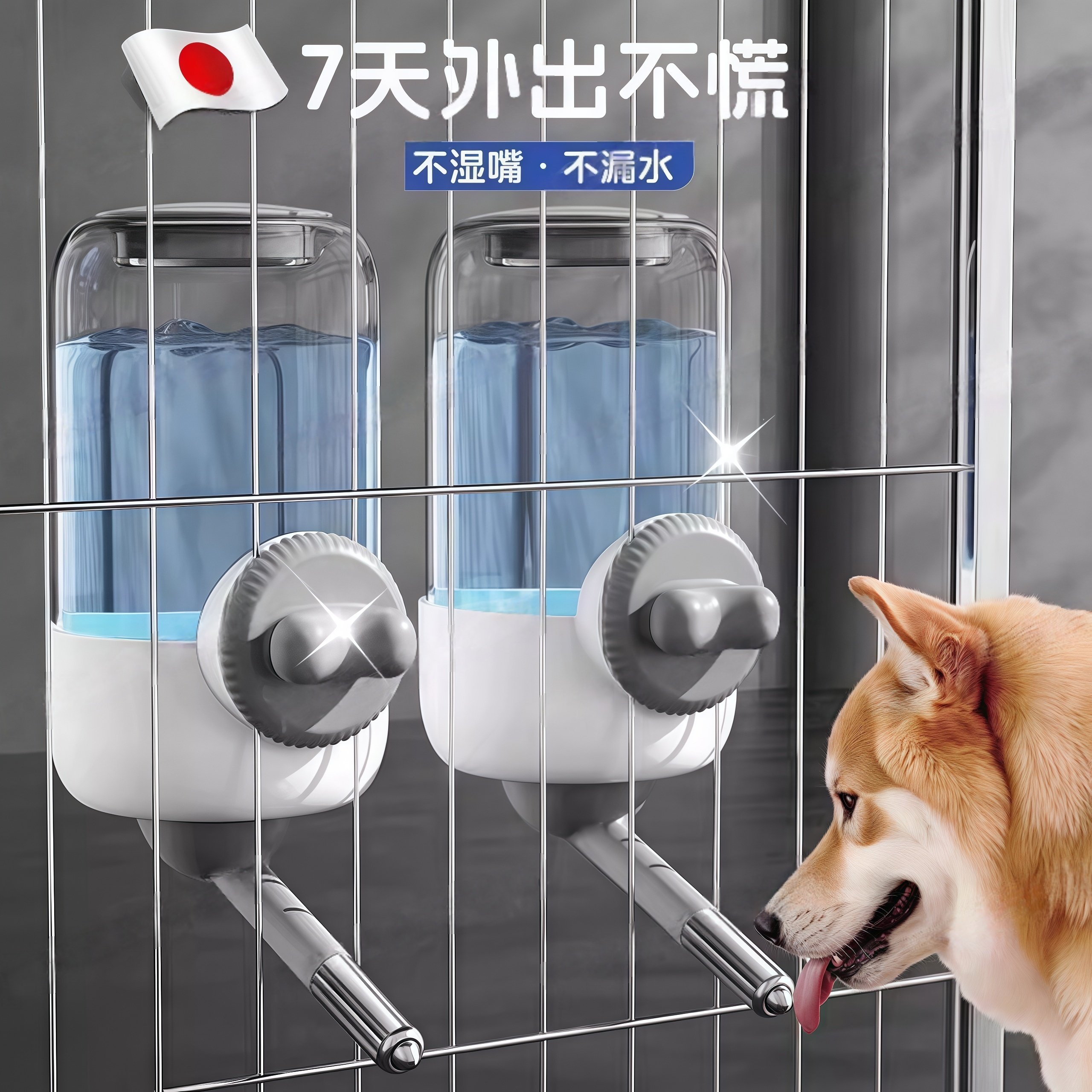 狗狗饮水器自动不湿嘴饮水壶宠物挂式滚珠喝水器小狗兔子笼子喂食,宠物/宠物食品及用品,饮水器/水壶/水头,淘宝优惠券,粉丝福利购,淘宝优惠卷