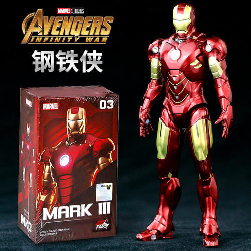 中动漫威钢铁人模型MK1~7
