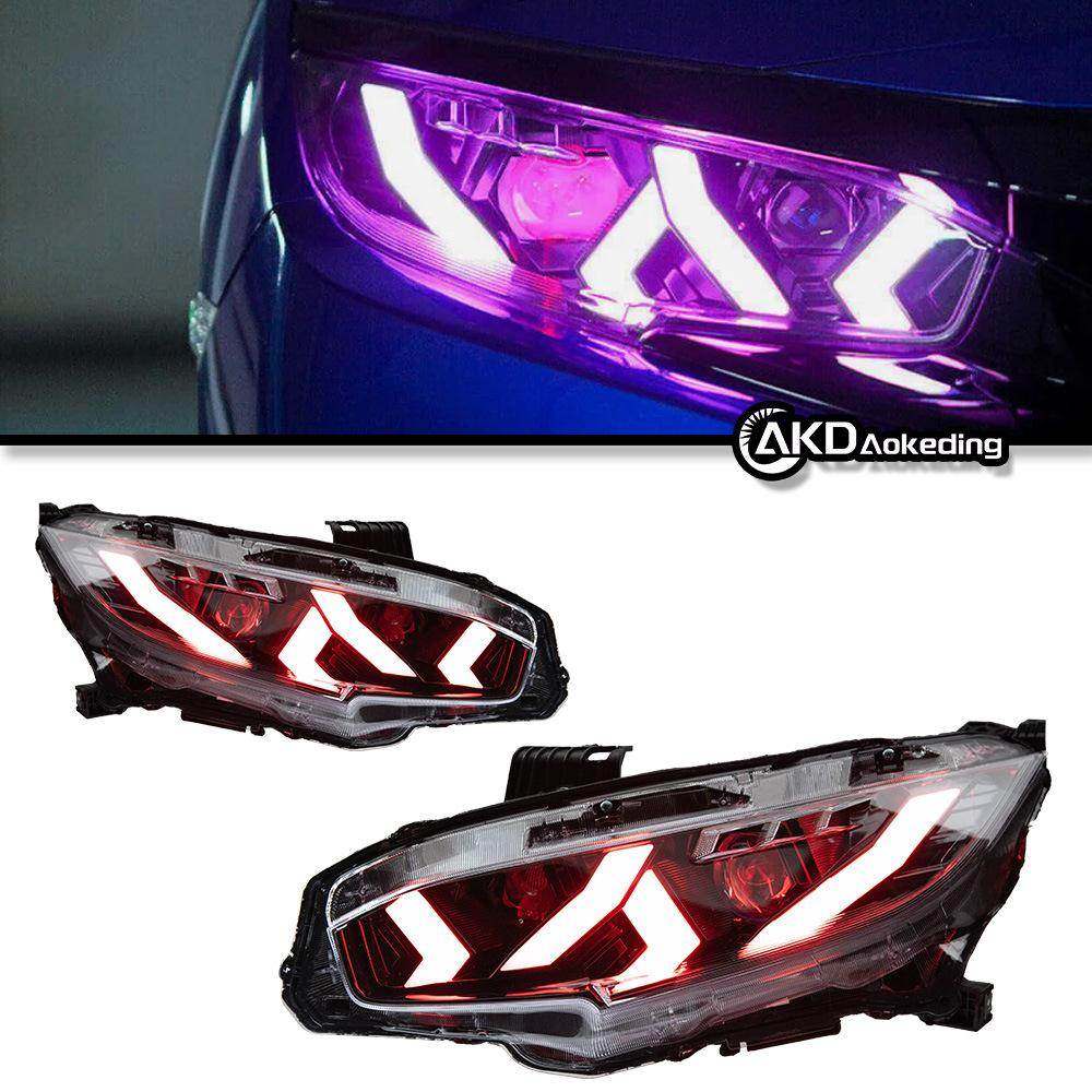 适用于16-21款十代思域本田兰博基尼款大灯总成改装LED透镜日行灯,搬运/仓储/物流设备,叉车配件,淘宝优惠券,粉丝福利购,淘宝优惠卷