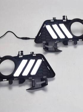 适用于13-19款宝马3系 F30 F35日行灯 改装LED流光转向雾灯