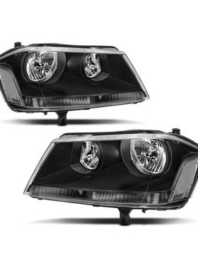 适用于2008 - 2014年道奇 Avenger 左右车头灯黑色透明总成