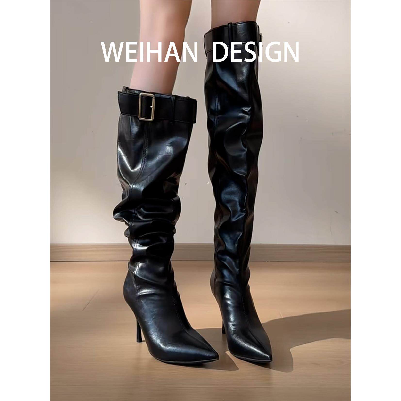 羊皮版!御姐风黑色软皮