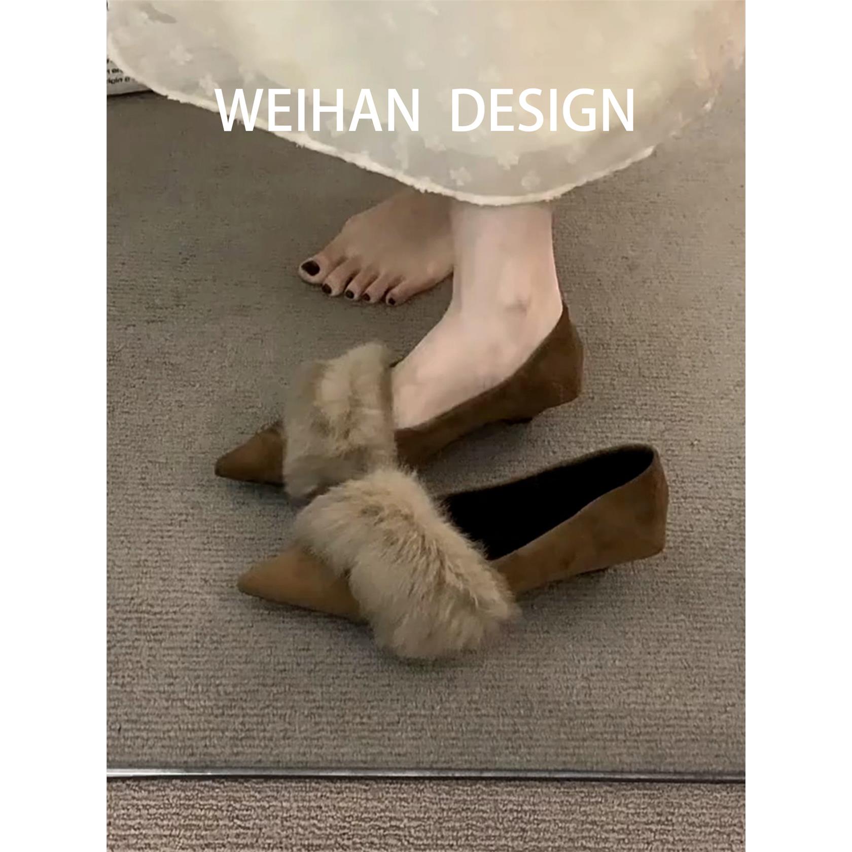 羊皮版！法式跛跟绒面尖
