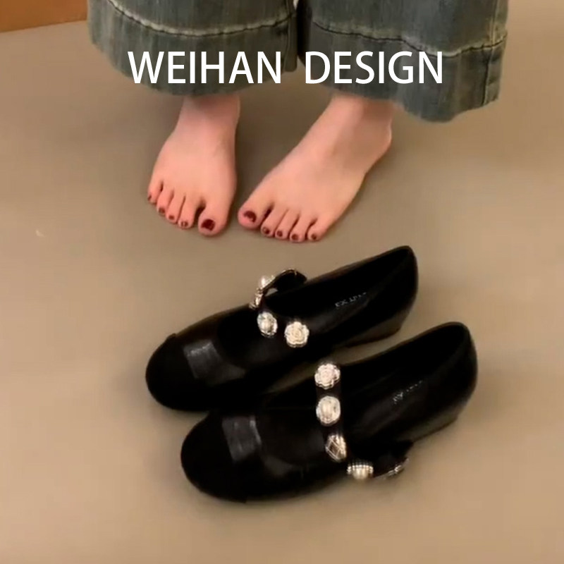 羊皮版!黑色拼接水钻一