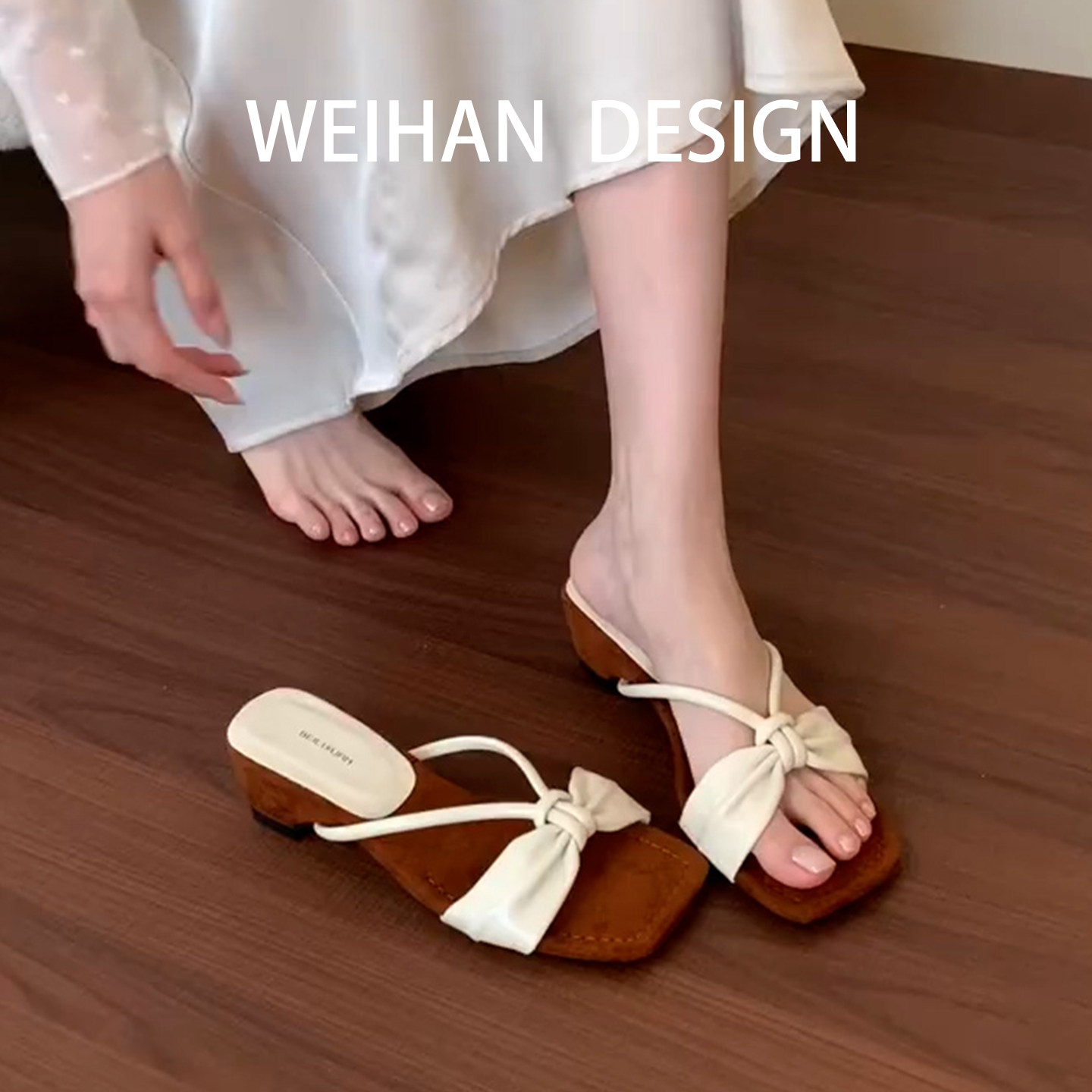 羊皮版!法式奶白蝴蝶结
