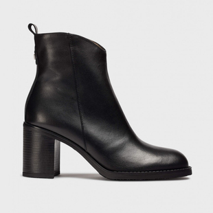 WONDERS西班牙原产进口高跟粗跟短筒商务通勤欧美风格时尚女靴