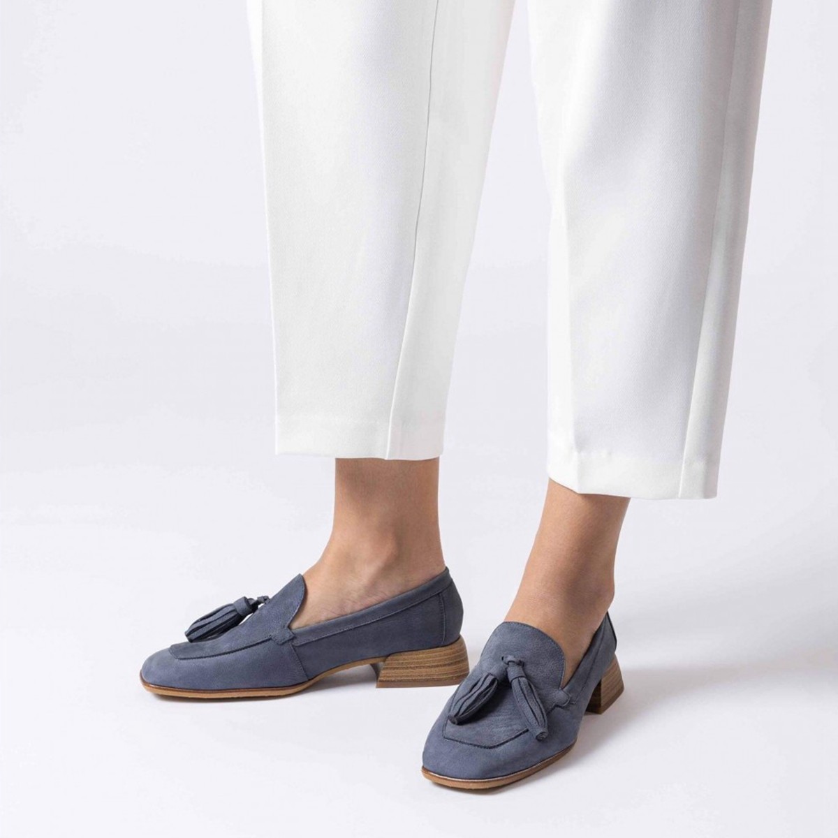 西班牙原产流苏复古通勤女单鞋