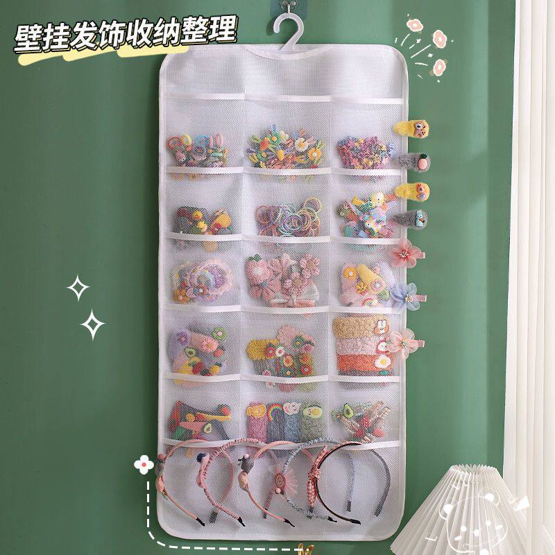家庭内衣内裤袜子收纳袋衣柜门后挂式口水巾整理神器挂墙布艺挂袋