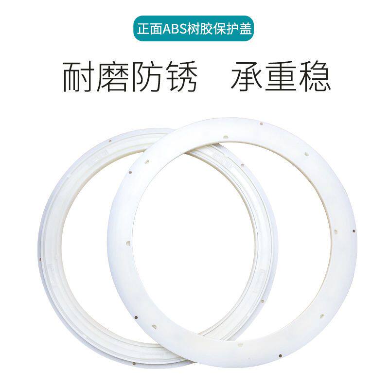 转盘底座玻璃餐桌转盘塑料转芯酒店圆桌大理石火锅桌万向轴承旋转